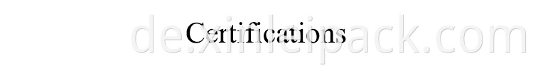 Certifications